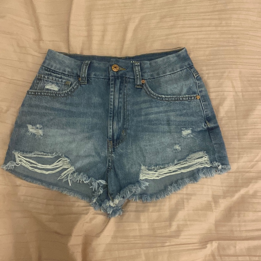 Rewash Denim Ripped Jean Shorts